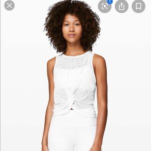 Lululemon Breeze Through Twist Tank White 6